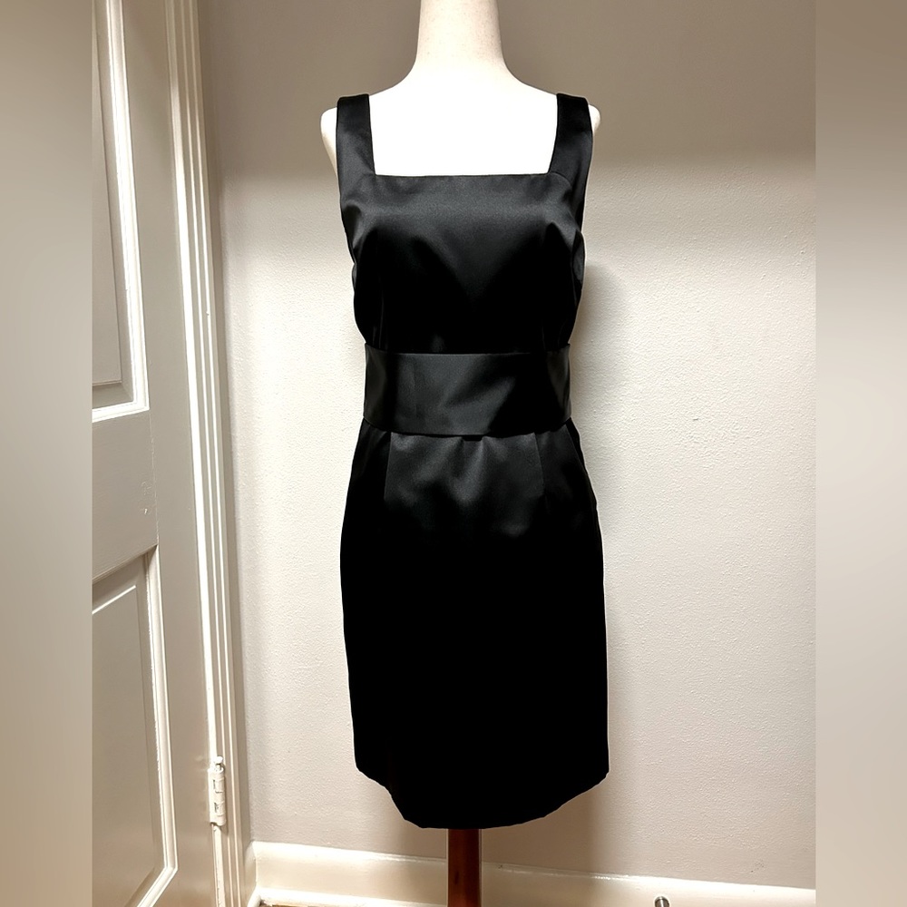 ABS Allen Schwartz - Little Black Dress - Satin size 8 NWT